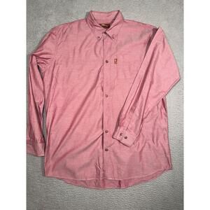 Bob Timberlake Shirt Mens Size XLarge Tall Red ButtonDown Chest‎ Pocket Classic